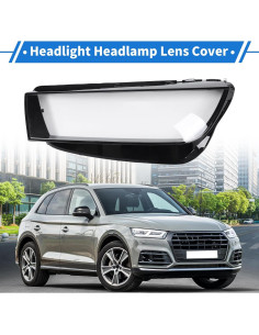 Cubierta de Lente de Faro VekAuto para Audi Q5 2018-2020 2