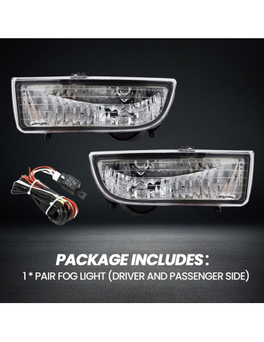 Luces de Niebla YLT AUTO para Honda Prelude 1997-2001