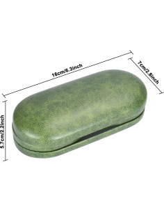 Estuche 2 en 1 Muf para Lentes de Contacto y Gafas Verde 2