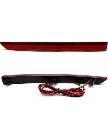 Luz Reflectora LED iJDMTOY Roja para Parachoques BMW M3 M4