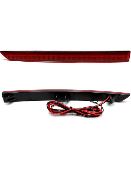 Luz Reflectora LED iJDMTOY Roja para Parachoques BMW M3 M4
