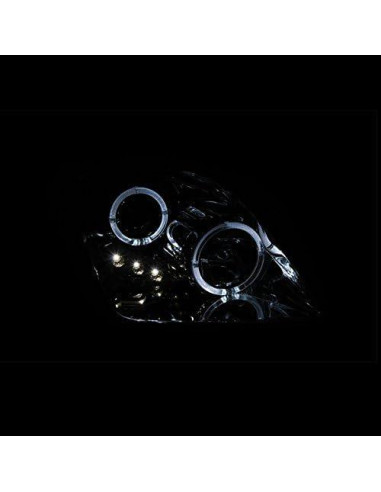 Juego de Faros LED Cromados SPPC para Honda Prelude - Izquierdo y Derecho