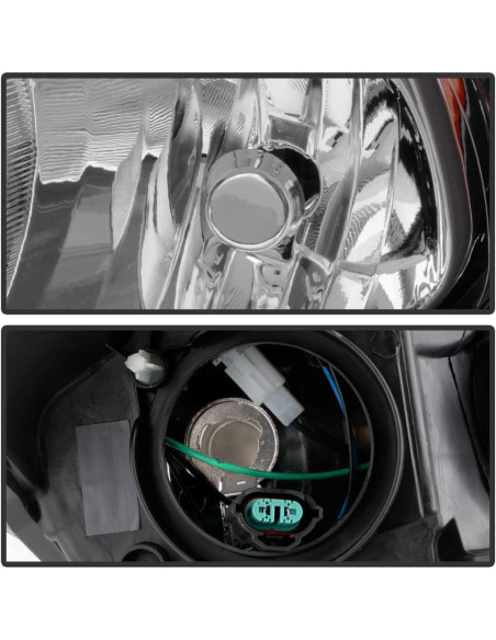 Faros de Reemplazo ACANII para Ford Fiesta 2014-2018 Negro