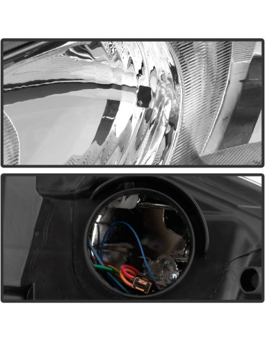 Faros de Reemplazo ACANII para Ford Fiesta 2014-2018 Negro