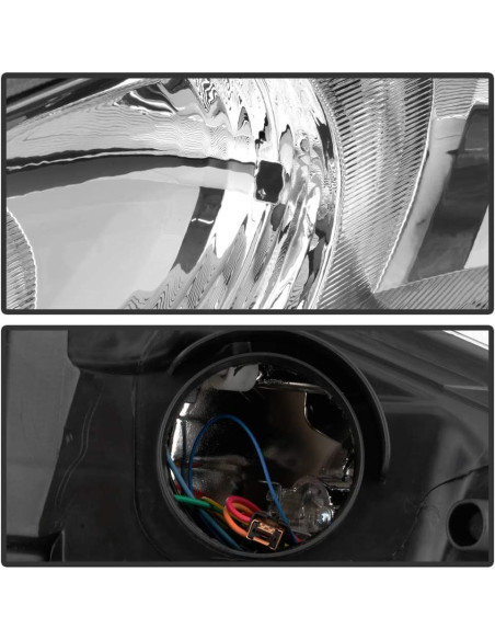 Faros de Reemplazo ACANII para Ford Fiesta 2014-2018 Negro