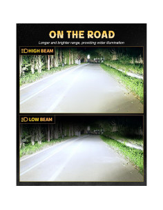 Faros LED BraveWAY 5.75" H5006 con Halo DRL y Giro 2