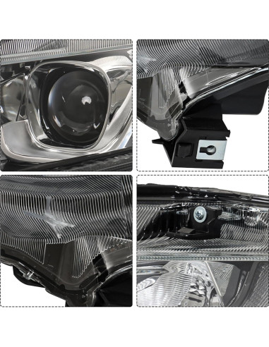Conjunto de Faros Halógenos Thomletha para Honda Civic 2016-2020