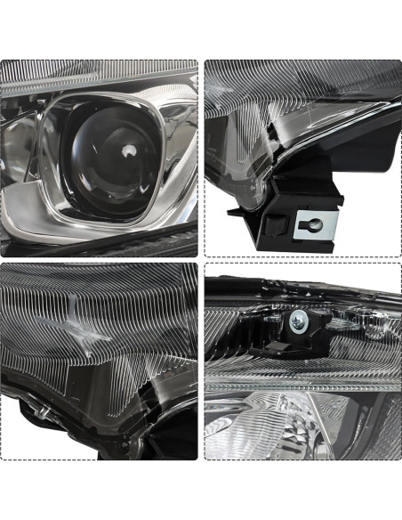 Conjunto de Faros Halógenos Thomletha para Honda Civic 2016-2020