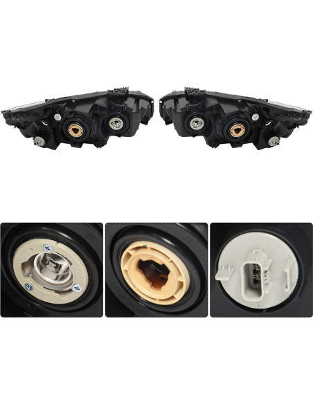 Conjunto de Faros Halógenos Thomletha para Honda Civic 2016-2020