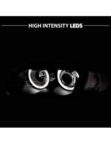 Faros Proyector AmeriLite E46 3-Series 1998-2001 Negro