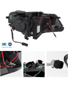 Faros Proyector LED DRL AKKON 2016-2018 Chevy Camaro Cromo 2