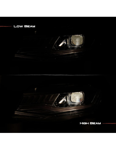 Faros Proyector LED DRL AKKON 2016-2018 Chevy Camaro Cromo