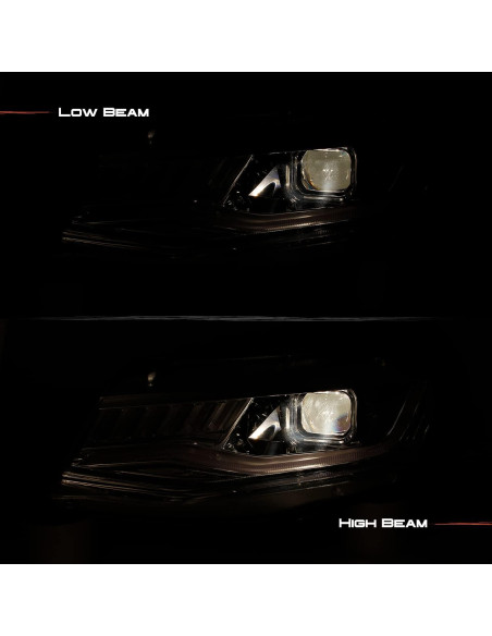 Faros Proyector LED DRL AKKON 2016-2018 Chevy Camaro Cromo