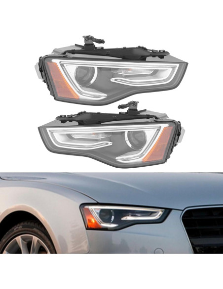 Faros HID/Xenón YINZINR para Audi A5/S5 2013-2017 LED