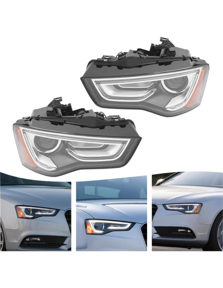 Faros HID/Xenón YINZINR para Audi A5/S5 2013-2017 LED