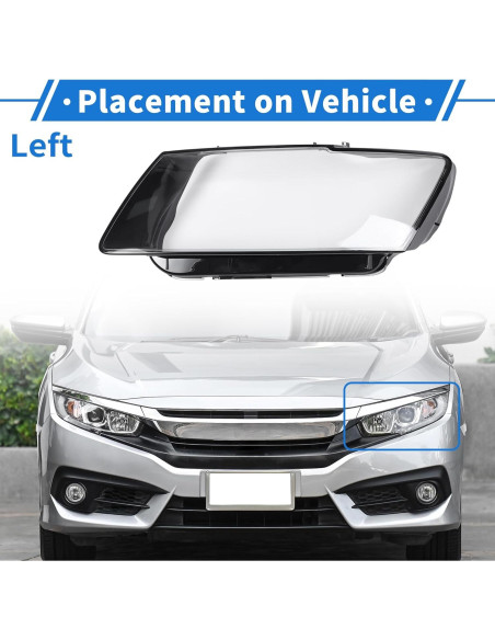 Cubierta de Lente de Faro VekAuto para Audi Q5 2013-2017