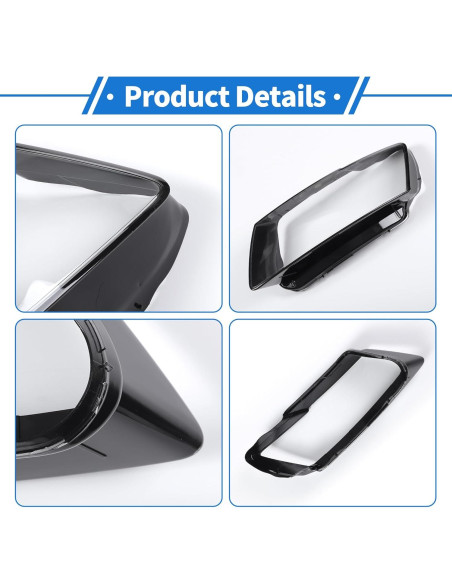 Cubierta de Lente de Faro VekAuto para Audi Q5 2013-2017