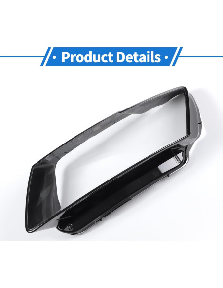Cubierta de Lente de Faro VekAuto para Audi Q5 2013-2017