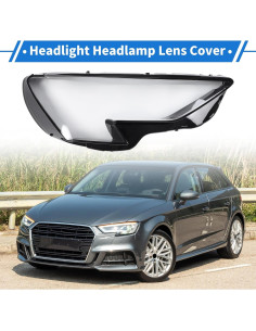 Cubierta de Lente de Faro VekAuto para Audi A3 2020-2022 2