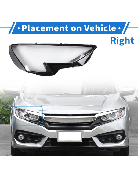 Cubierta de Lente de Faro VekAuto para Audi A3 2020-2022