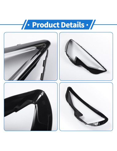 Cubierta de Lente de Faro VekAuto para Audi A3 2020-2022