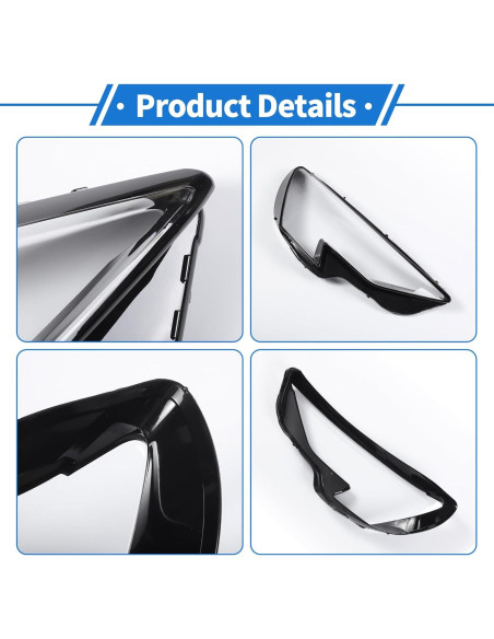 Cubierta de Lente de Faro VekAuto para Audi A3 2020-2022