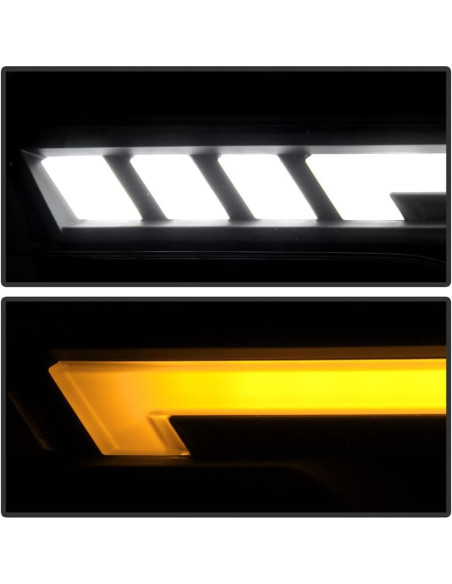 Faros Proyector LED ACANII para Ford F150 2018-2020, Negro