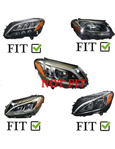 Faros LED VLAND para Benz C-C Clase W205 2015-2021