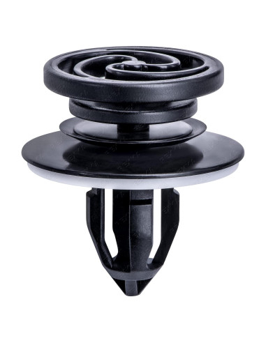 Clips de Panel de Recorte Interior Rexka 30 pcs Nylon Negro