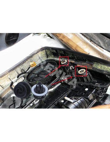 Clips de Panel de Recorte Interior Rexka 30 pcs Nylon Negro