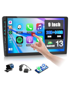 Estéreo Doble Din Android UNITOPSCI 9" 2G+64G GPS CarPlay