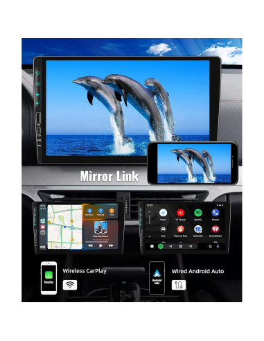 Estéreo Doble Din Android UNITOPSCI 9" 2G+64G GPS CarPlay