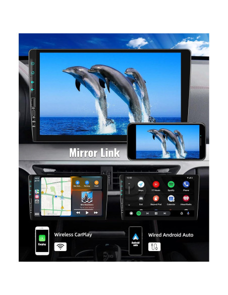 Estéreo Doble Din Android UNITOPSCI 9" 2G+64G GPS CarPlay