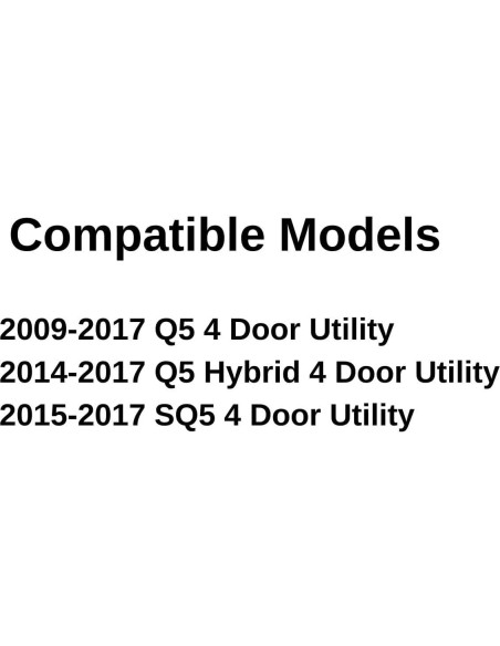 Cristal Ventana Puerta Trasera Izquierda Audi Q5/SQ5 2009-2017