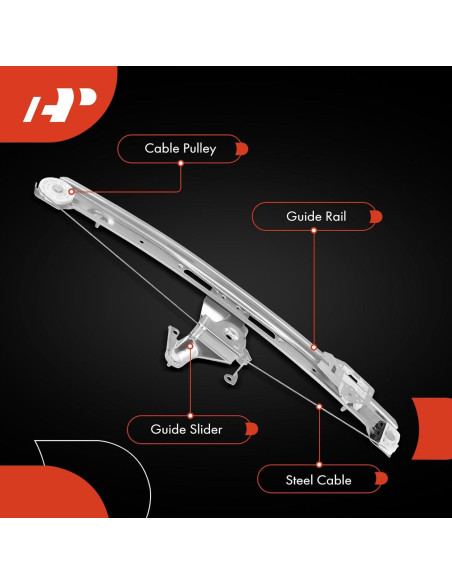 Regulador de Ventana Eléctrico A-Premium BMW E46 Lado Trasero Izquierdo