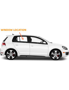 Vidrio Templado Derecho Trasero Volkswagen Golf GTI 2010-2014 2