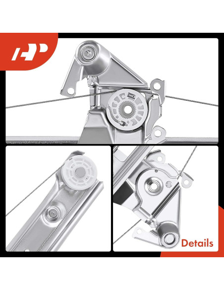 Regulador de Ventana Eléctrico A-Premium BMW E46 Lado Trasero Izquierdo