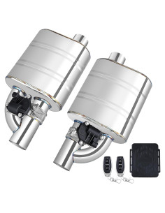 Sistema de escape eléctrico Peastorm 3" con muffler Cat Back