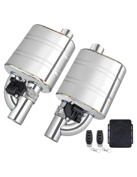 Sistema de escape eléctrico Peastorm 3" con muffler Cat Back