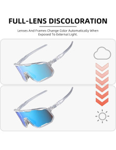 Gafas de sol fotocromáticas ROCKBROS UV400 para ciclismo 2