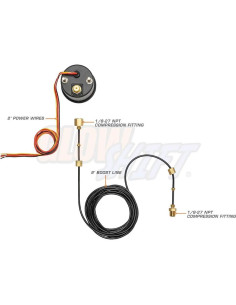Medidor de Presión de Turbo GlowShift 60 PSI 52mm Mecánico 2