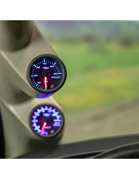 Medidor de Presión de Turbo GlowShift 60 PSI 52mm Mecánico