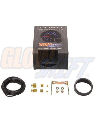 Medidor de Presión de Turbo GlowShift 60 PSI 52mm Mecánico