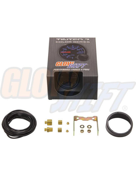 Medidor de Presión de Turbo GlowShift 60 PSI 52mm Mecánico