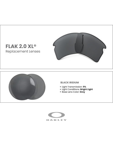 Lentes de Reemplazo Polarizados Oakley Flak 2.0 XL OO9188