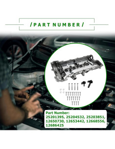 Cubierta de Válvula de Motor PartsFlow con Junta de Aceite 2