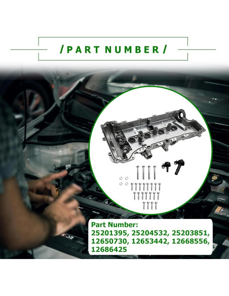 Cubierta de Válvula de Motor PartsFlow con Junta de Aceite