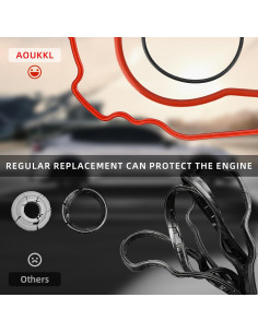 Kit de Juntas de Tapa de Válvula AOUKKL VS50461R 190g 2