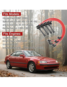 Cables de Bujía BEATURE 10.5mm para Honda Civic Del Sol 1992-2000 2
