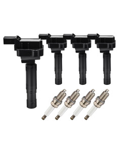 Bobinas de Encendido GAGOLCAR UF658 + Bujías Iridio (Juego de 4) - Compatible Mercedes-Benz